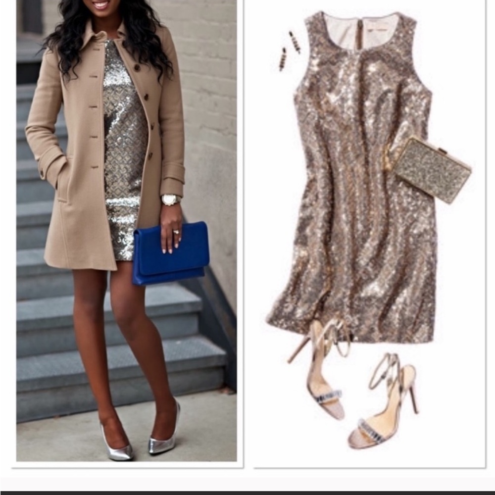 Size 0 Banana Republic sequin sparkle shift dress, evening dress, special event